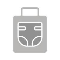 Diaper Bag Icon Design vector