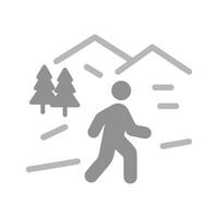 Nature Walk Icon Design vector