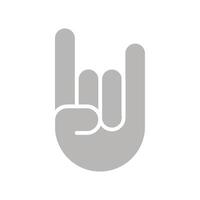 Sign of the Horns Icon Design vector