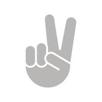 Victory Hand Icon Design vector