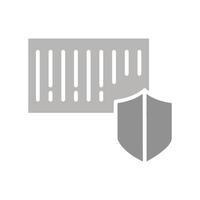 Barcode Security Icon Design vector