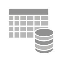 Table Data Icon Design vector