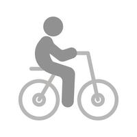 Person Biking Icon Design vector