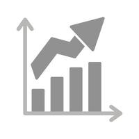 Growth Chart Icon Design vector