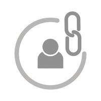 Contact Links Icon Design vector