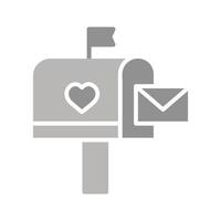 Mailbox with Mail Icon Design vector