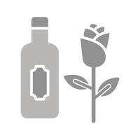Wine and Roses Icon Design vector