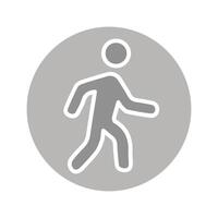 Person Walking Icon Design vector