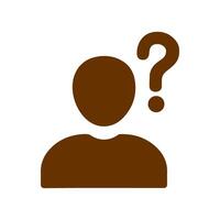 Confused Person Icon Design vector