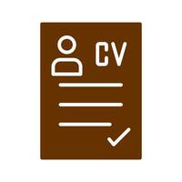 CV Icon Design vector