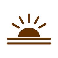 Sunrise Icon Design vector