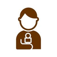 News Reporter Icon Design vector