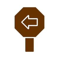 Left Arrow Icon Design vector