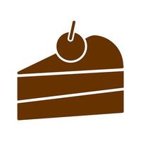 Cake Slice Icon Design vector