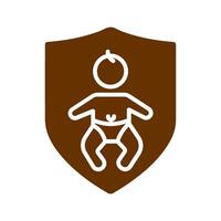 Baby Safety Icon Design vector