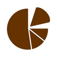 Pie Chart Icon Design vector