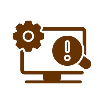 Troubleshooting Icon Design vector