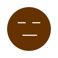 Neutral Face Icon Design vector