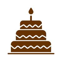 Cake Topper Icon Design vector