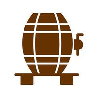 Wine Cask Icon Design vector