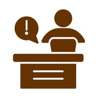 Service Desk Icon Design vector