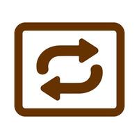 Repeat Button Icon Design vector
