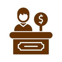 Cashier Icon Design vector
