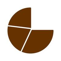 Pie Chart Icon Design vector