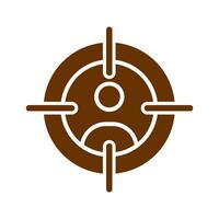Target Audience Icon Design vector