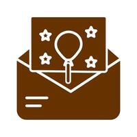 Party Invitation Icon Design vector