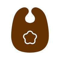 Cute Bibs Icon Design vector