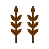 Sheaf of Rice Icon Design vector