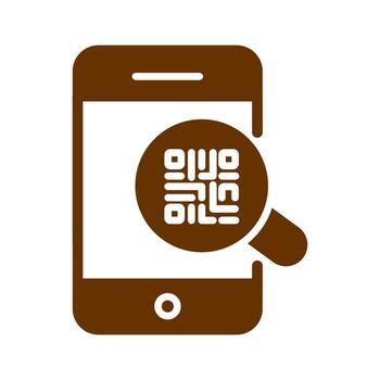 qr código autenticación icono diseño vector