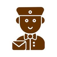 Mail Carrier Icon Design vector