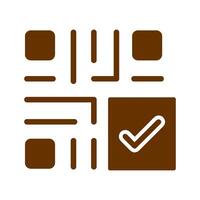 QR Code Checkout Icon Design vector