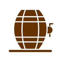 Wine Barrel Rack Icon Design vector