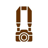 Camera Straps Icon Design vector