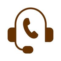 Support Hotline Icon Design vector