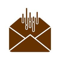 Mail Sorting Icon Design vector
