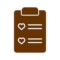 Wishlist Icon Design vector