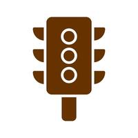 Vertical Traffic Light Icon Design vector