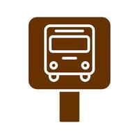 Bus Stop Icon Design vector