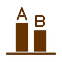 AB Testing Icon Design vector