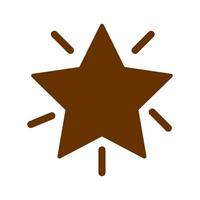 Glowing Star Icon Design vector