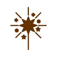Sparklers Icon Design vector