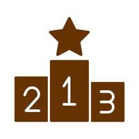 Podium Icon Design vector