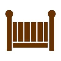 Nursery Cots Icon Design vector