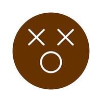 Dizzy Face Icon Design vector