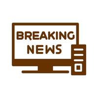 Breaking Story Icon Design vector