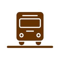 Oncoming Bus Icon Design vector